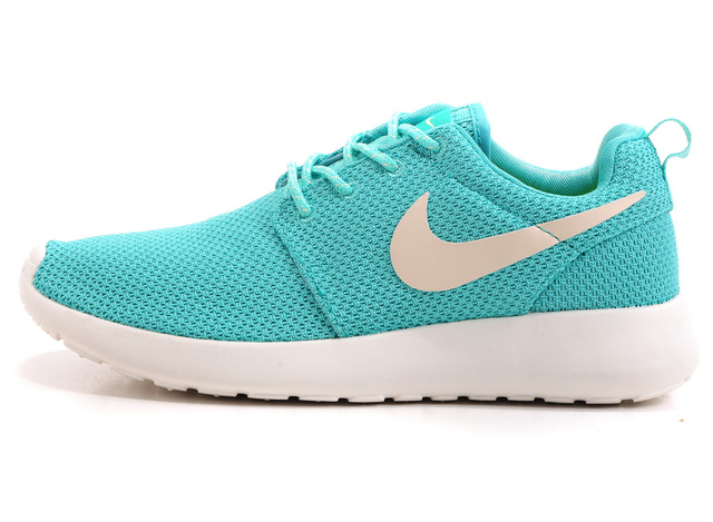 femmes nike Roshe running chaussures blanc bleu (2)